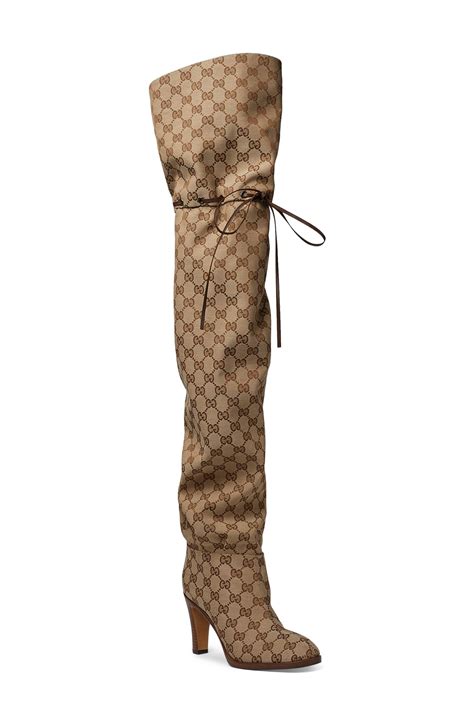 gucci over the knee boot|gucci thigh high boots sale.